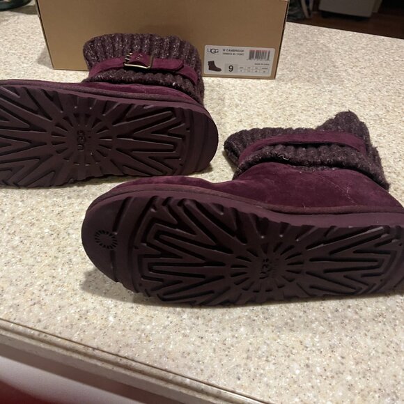 Women UGG Australia Cambridge Boot 1006013 Port Suede 100% - Picture 5 of 8